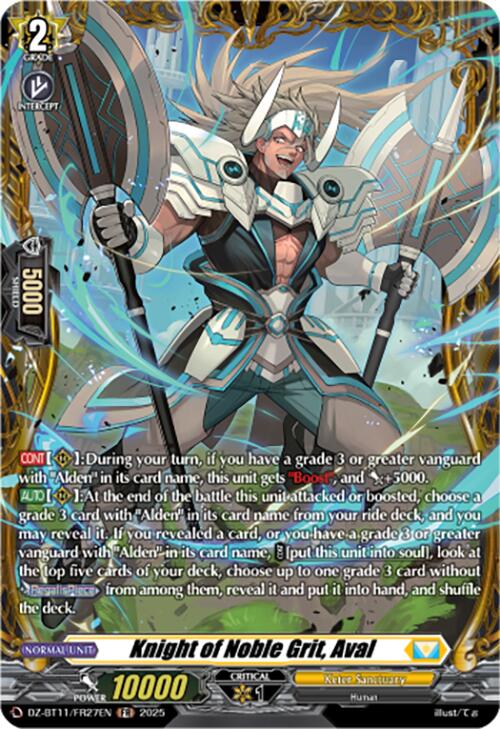 Knight of Noble Grit, Aval (FR)