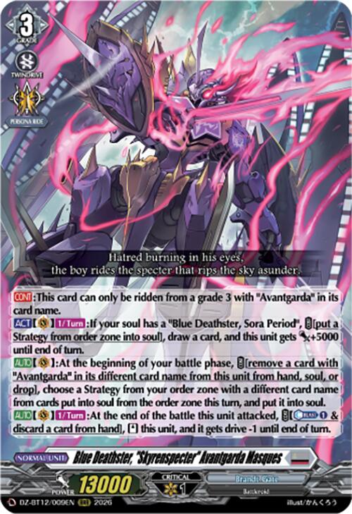 Blue Deathster, "Skyrenspecter" Avantgarda Masques