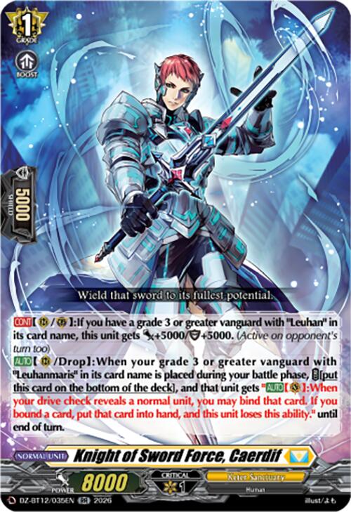 Knight of Sword Force, Caerdif