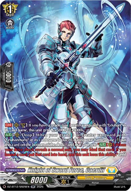 Knight of Sword Force, Caerdif (SR)