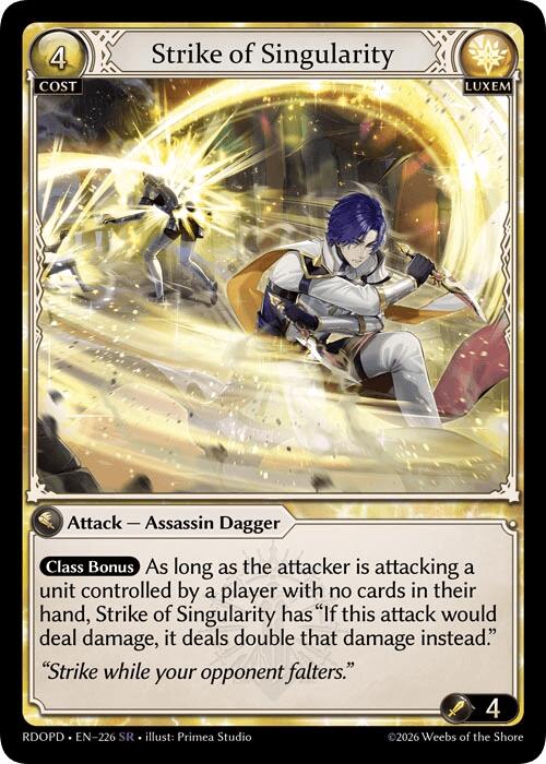 Strike of Singularity