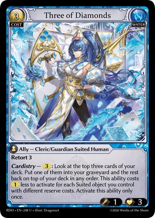 Three of Diamonds (Curio Foil)