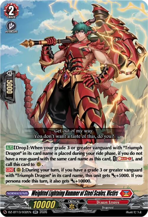 Weighted Lightning Hammer of Steel Scales, Victirs