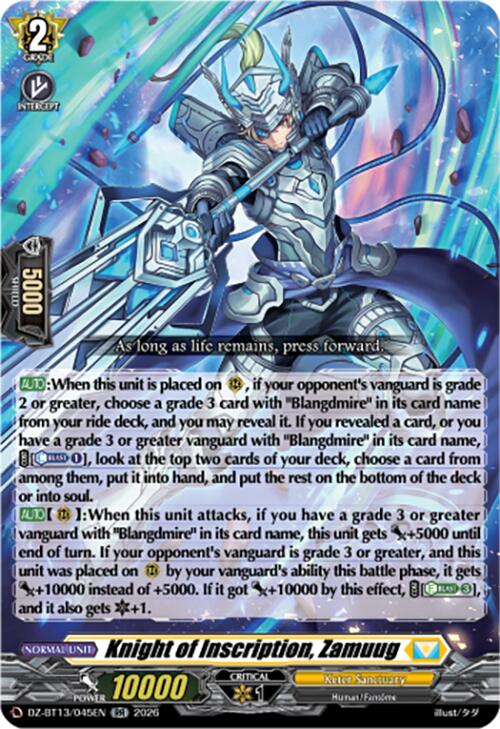 Knight of Inscription, Zamuug