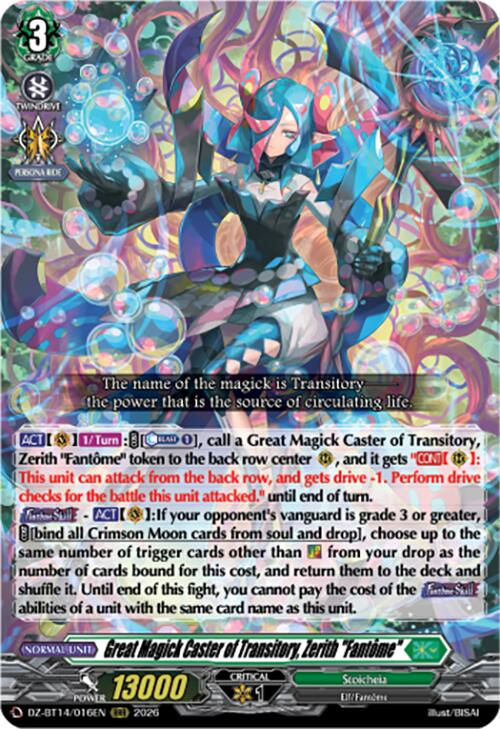 Great Magick Caster of Transitory, Zerith "Fantome"