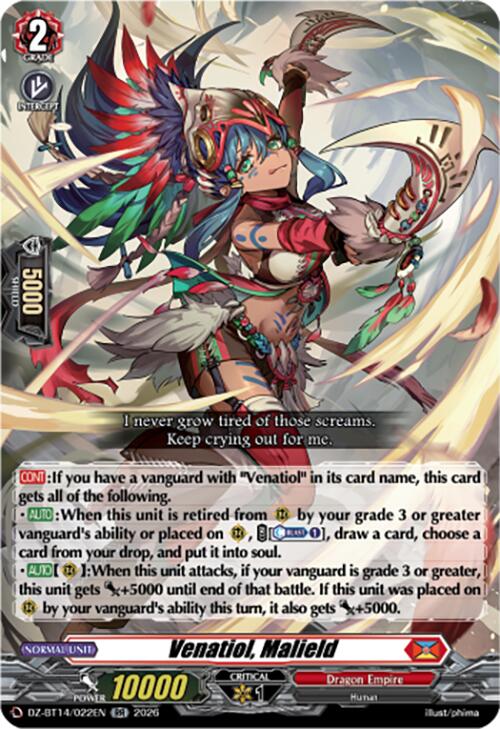 Venatiol, Malield