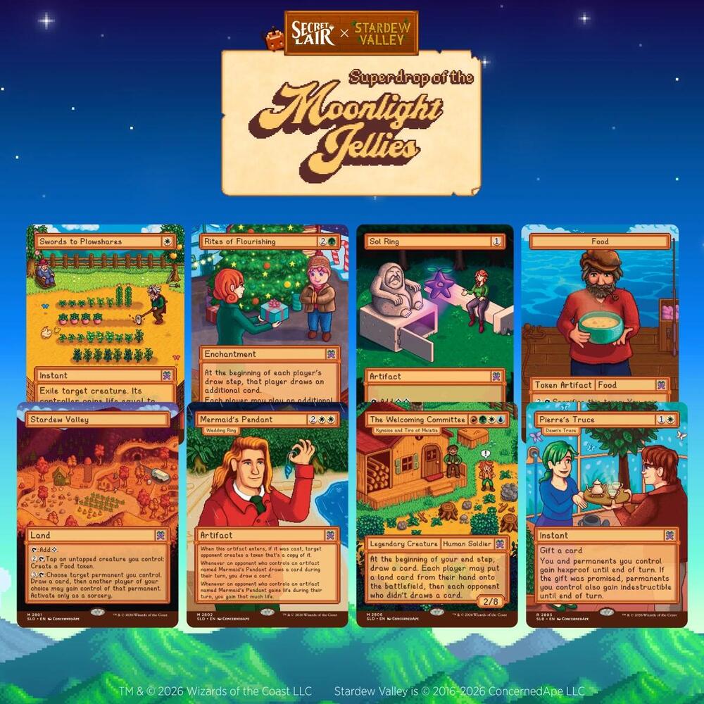 Magic The Gathering Secret Lair x Stardew Valley: Welcome to Stardew Valley